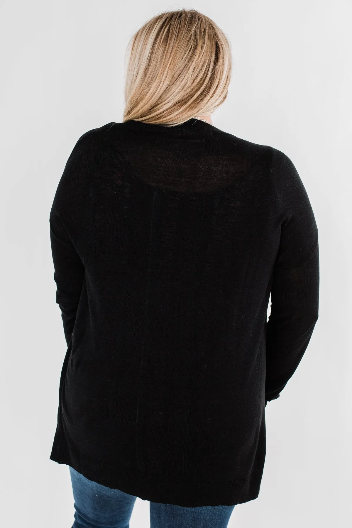 Simply Perfect Cardigan- Black
