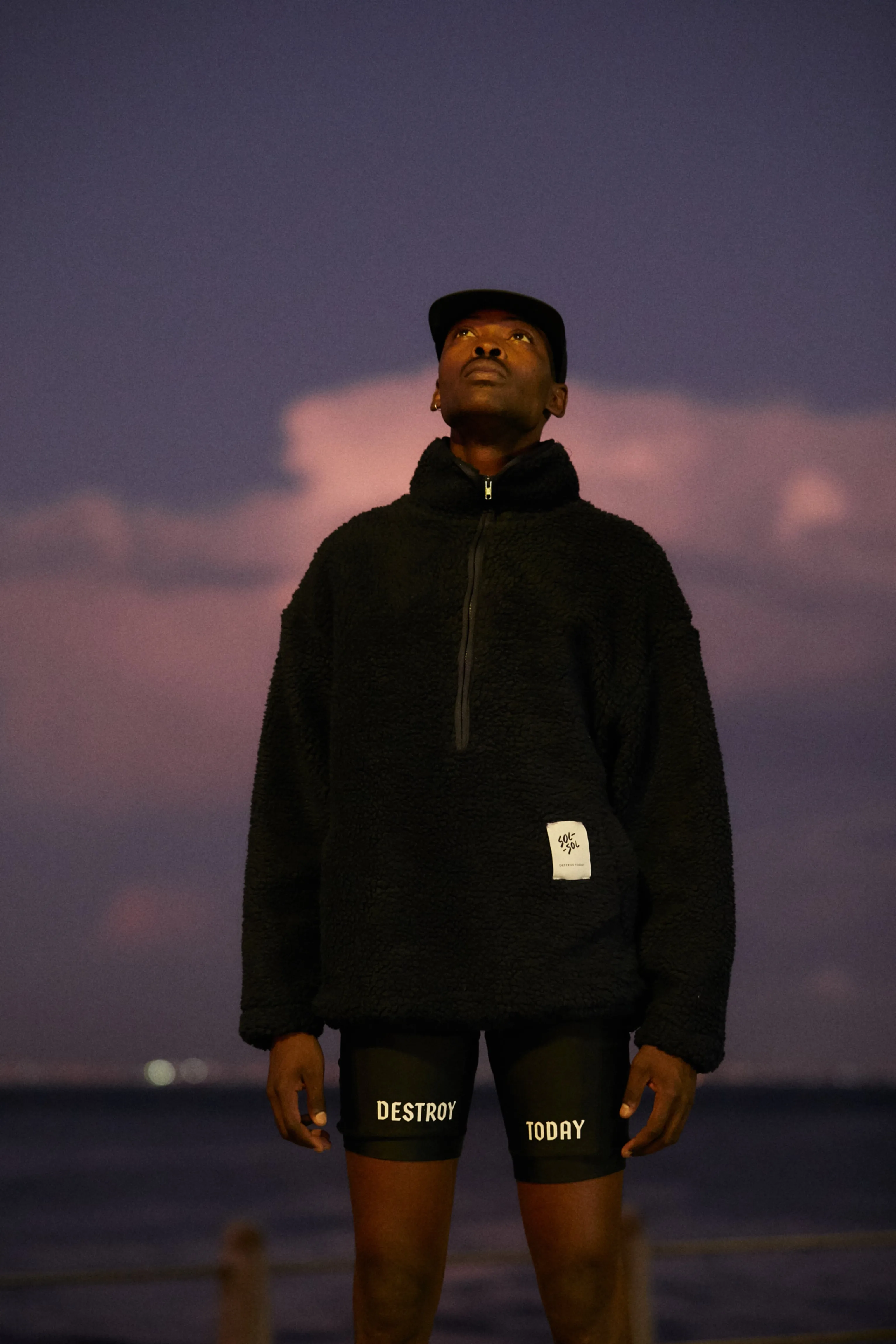 Sol Sol - Quarter Zip Fleece - Navy