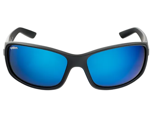 Spotters Combat Matt Black Frame Polarised Sunglasses