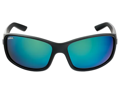 Spotters Combat Matt Black Frame Polarised Sunglasses