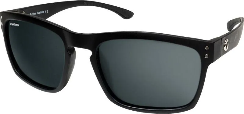 Spotters Crypto Matt Black Frame Performance Polarised Sunglasses