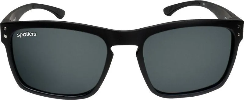 Spotters Crypto Matt Black Frame Performance Polarised Sunglasses