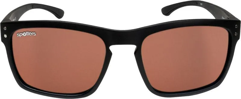 Spotters Crypto Matt Black Frame Performance Polarised Sunglasses