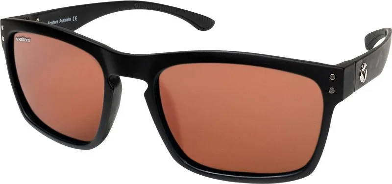 Spotters Crypto Matt Black Frame Performance Polarised Sunglasses