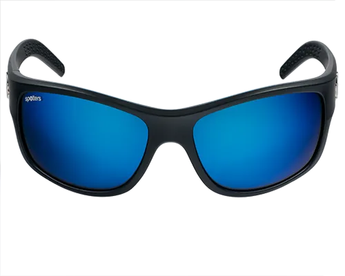 Spotters Fusion Matt Black Mens Performance Polarised Sunglasses
