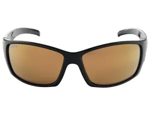 Spotters Gloss Black Fury Frame Gold Glass Lens Sunglasses Clearance