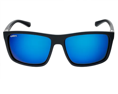 Spotters Grayson Matt Black Mens Performance Polarised Sunglasses