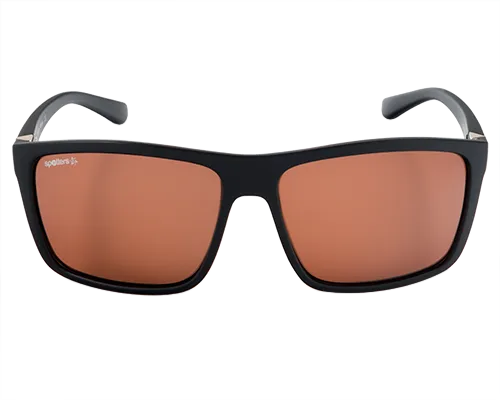 Spotters Grayson Matt Black Mens Performance Polarised Sunglasses