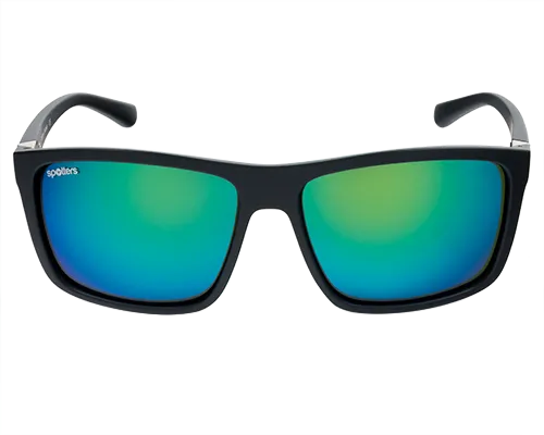 Spotters Grayson Matt Black Mens Performance Polarised Sunglasses