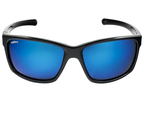 Spotters Grit Gloss Black Frame Polarised Sunglasses