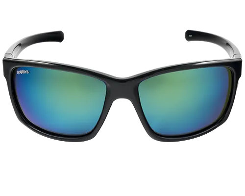 Spotters Grit Gloss Black Frame Polarised Sunglasses