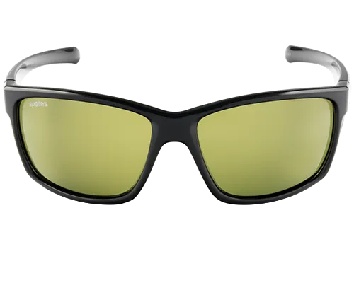 Spotters Grit Gloss Black Frame Polarised Sunglasses