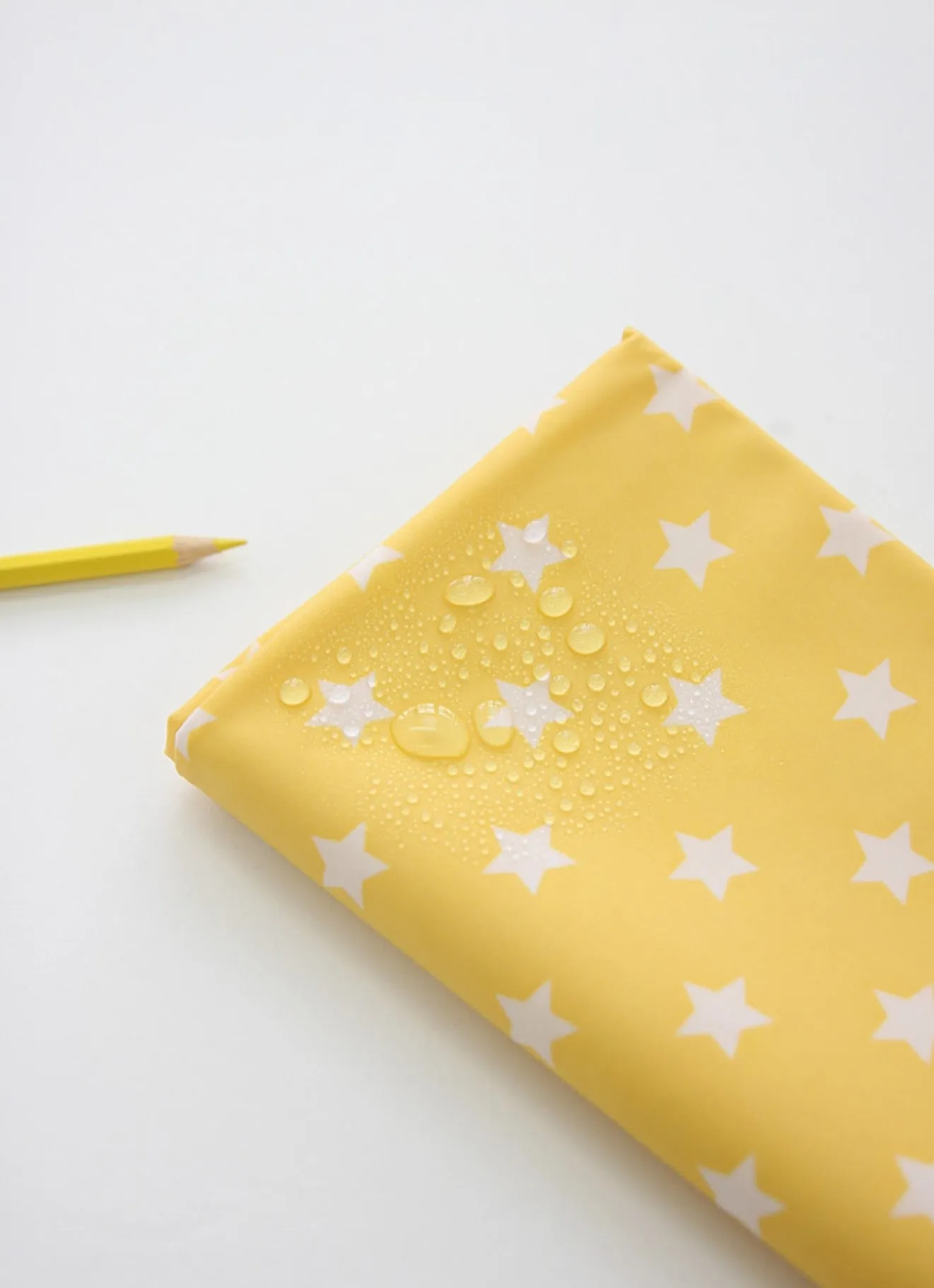 Stars Laminated Fabric, Red, Pink, Yellow, Sky Blue or Blue Gray - By the Yard V01 /85715