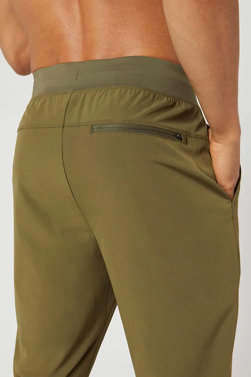 Stretch Woven Pant - Safari Green