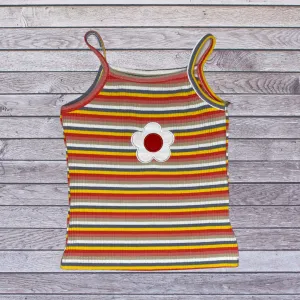 Stripe Flower Tank