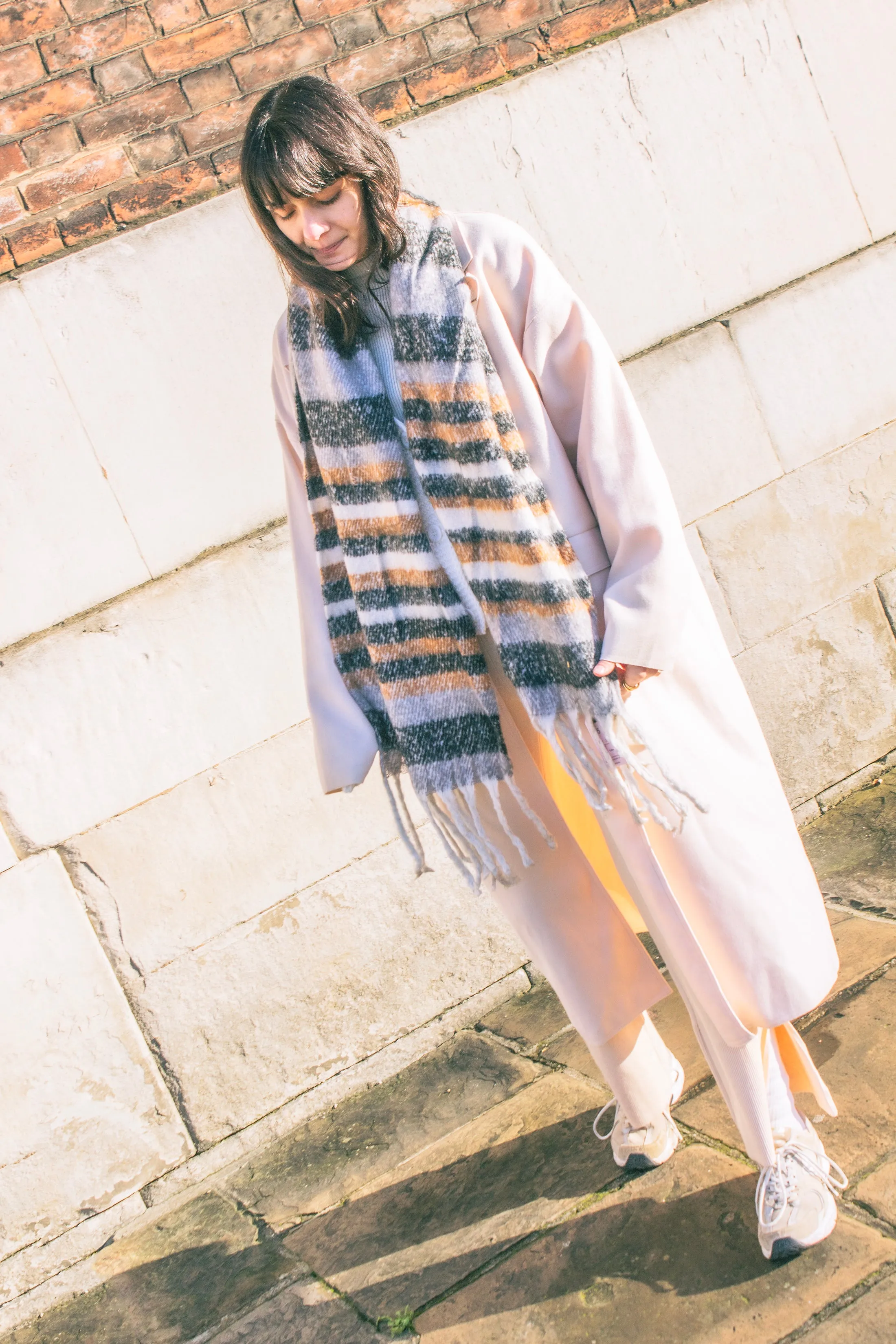 Striped Warm Wrap Scarf