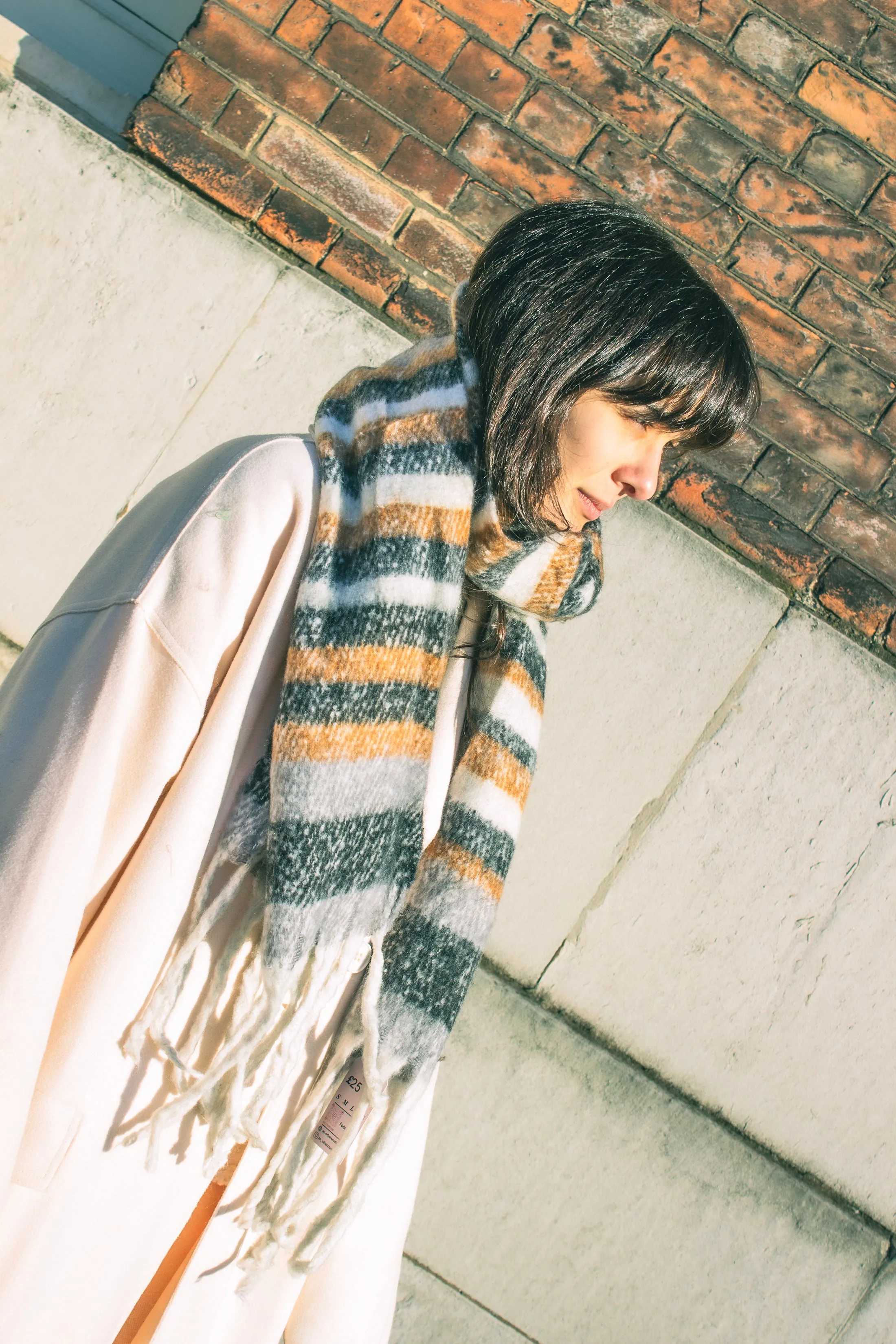 Striped Warm Wrap Scarf