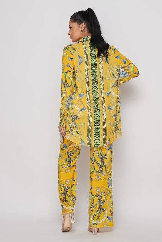 SUMMER SUNSET PANTS SET. HOEA60840