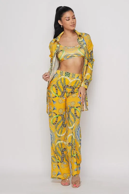 SUMMER SUNSET PANTS SET. HOEA60840