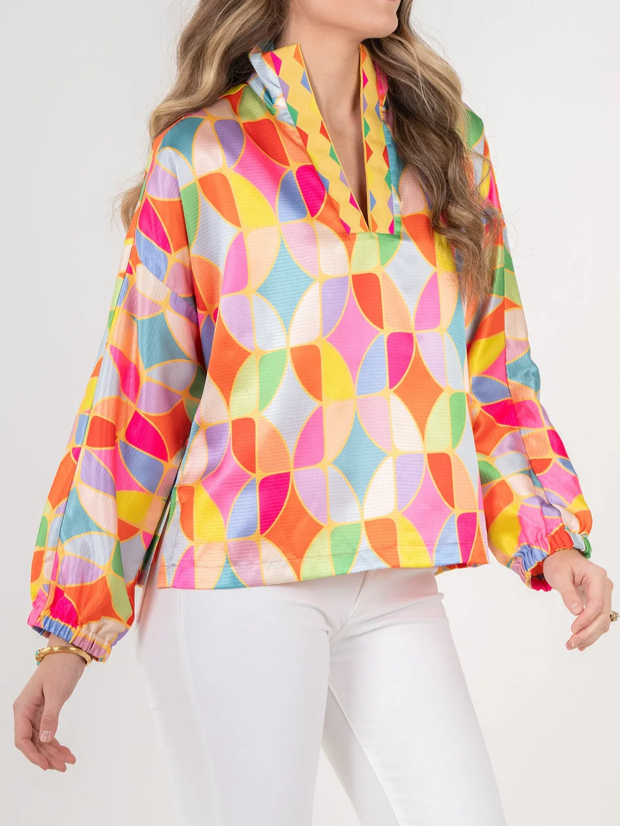 Sunday Morning Long Sleeve Poppy Top