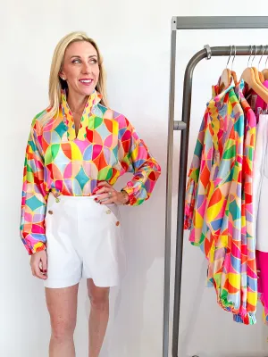Sunday Morning Long Sleeve Poppy Top