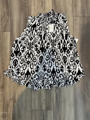 Tank Top By Cato In Black & White, Size: L