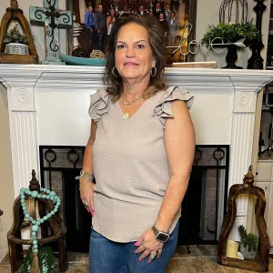 The Feels of Spring Top - Beige