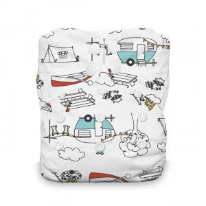 Thirsties Natural  One Size All In One Diaper ( various Prints )