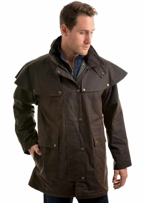 Thomas Cook High Country Oilskin Short Coat