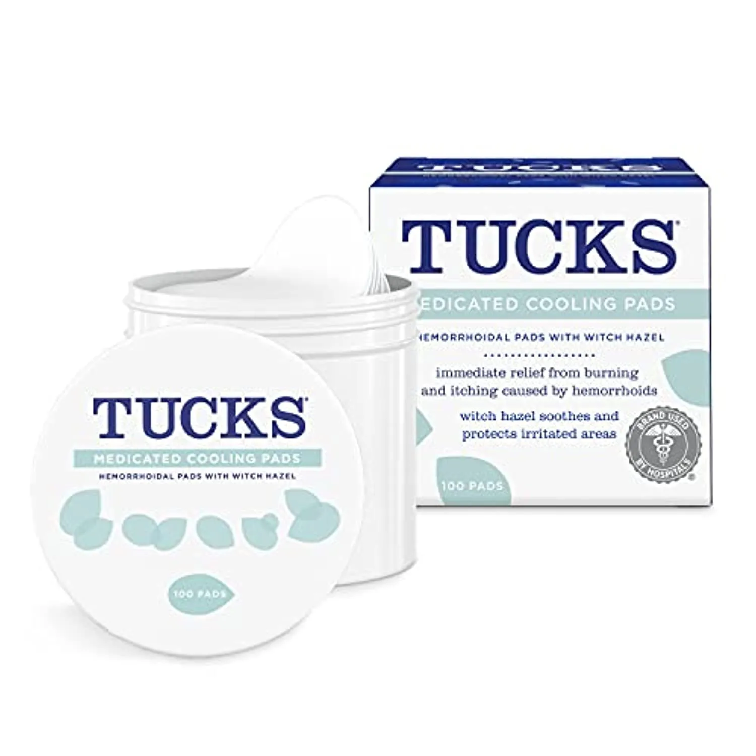Tucks Cooling Pads, Medicated, 100 Count