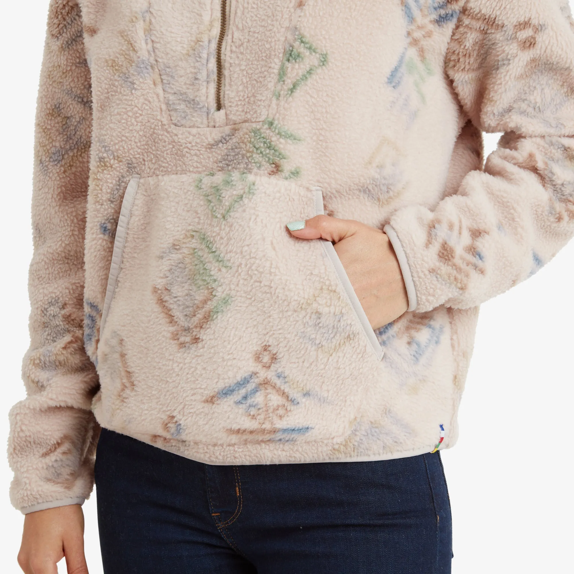 Uddesya Eco Quarter Zip Jacket - Goa Sand Yathra