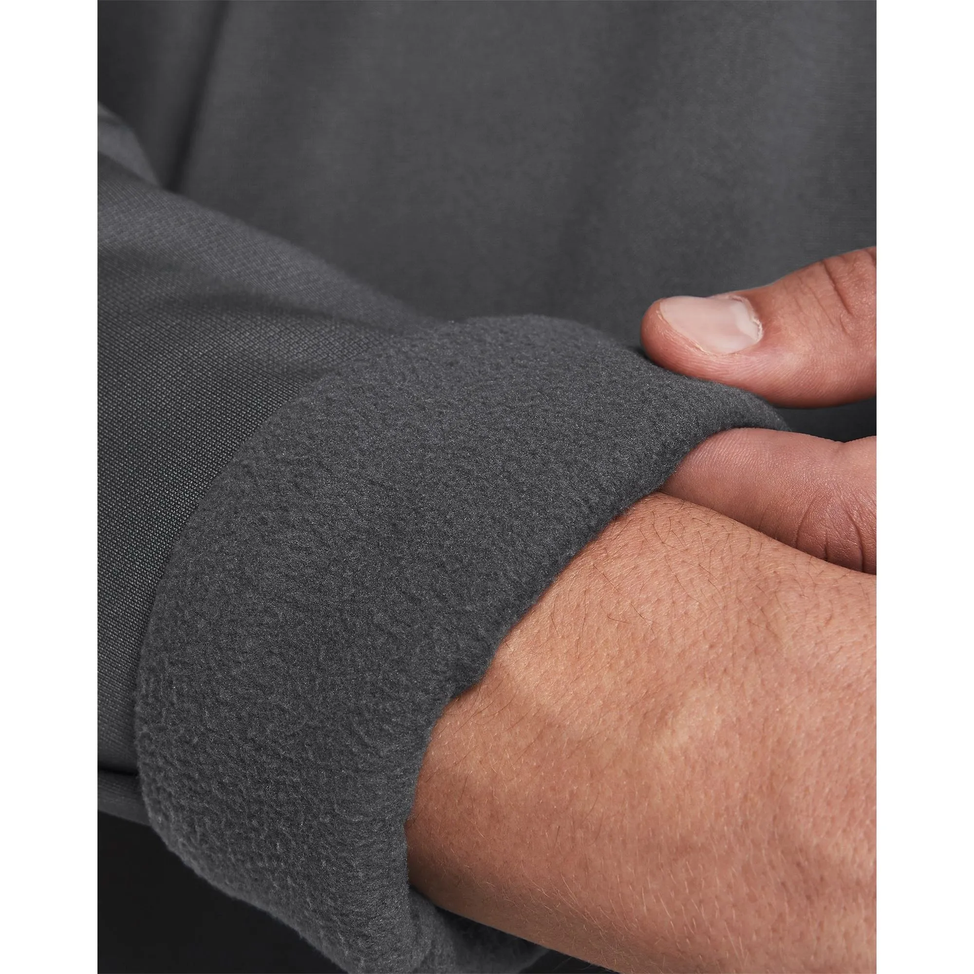 Under Armour Fleece Half Zip Long Sleeve Mens Training Top - Grey