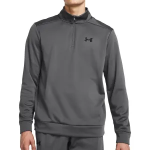 Under Armour Fleece Half Zip Long Sleeve Mens Training Top - Grey