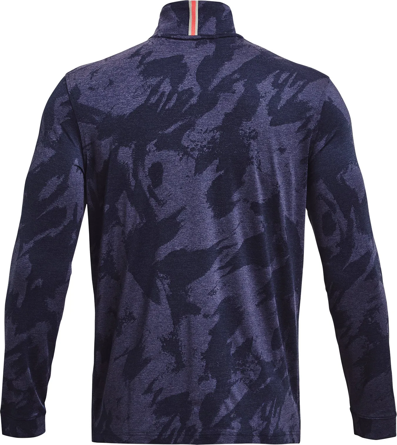 Under Armour Playoff Jacquard Half Zip Long Sleeve Mens Golf Top - Blue