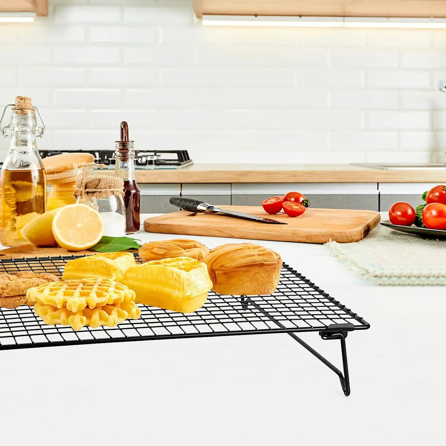 Upgraded Stackable Cooling Rack for Baking,3 Tier Jerky Rack Cooling Racks for C