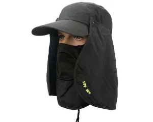 UV 30  Sun Hat with Neck Protection Flap and Mask