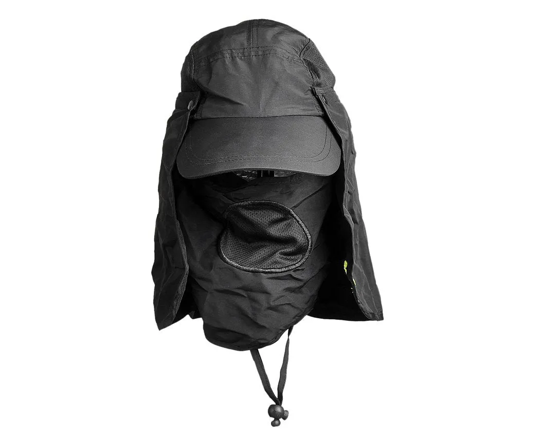 UV 30  Sun Hat with Neck Protection Flap and Mask