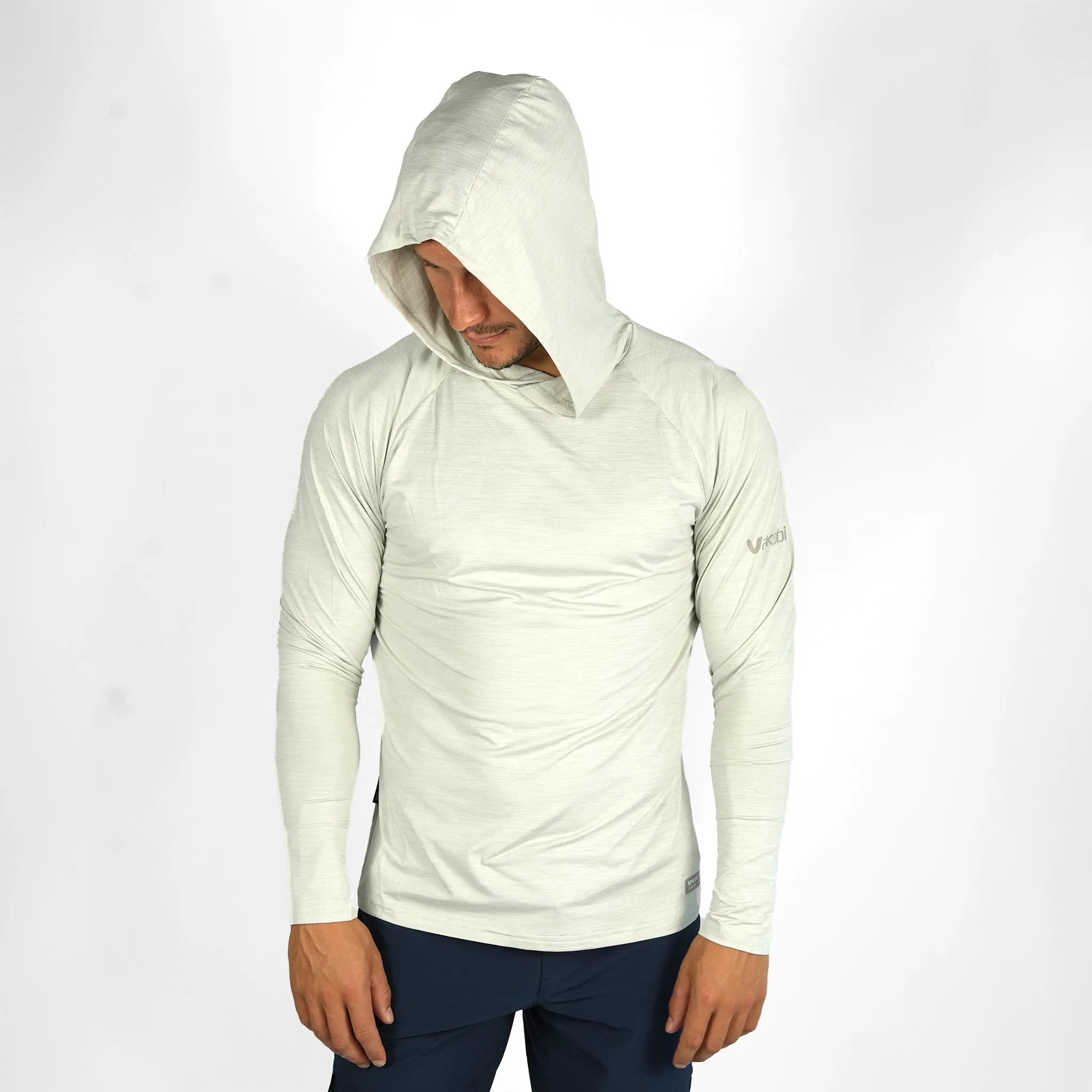 UV Ocean Tech L/S Hooded Top - Silver