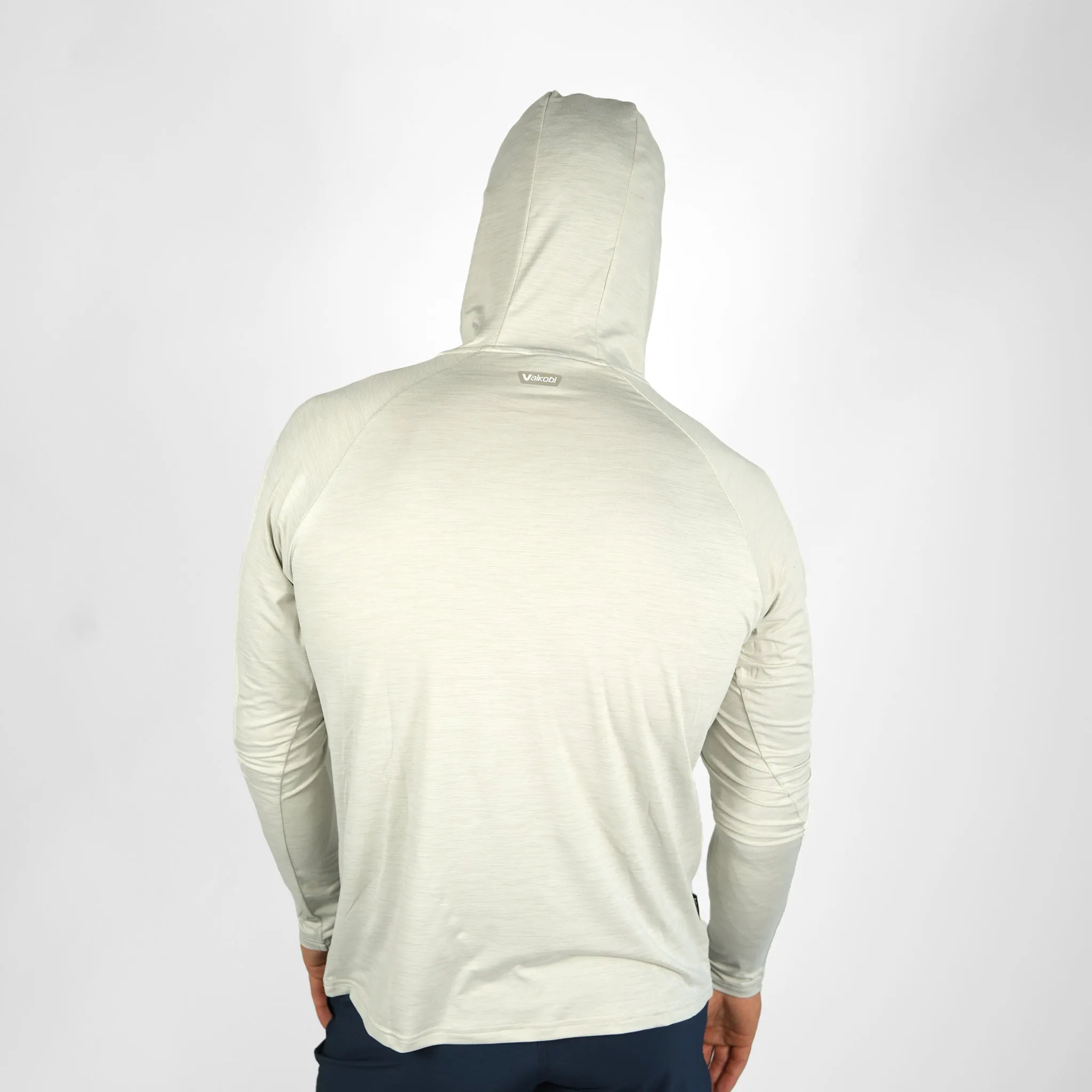 UV Ocean Tech L/S Hooded Top - Silver