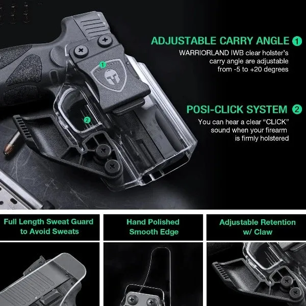 Warriorland Claw IWB Holster Taurus G2C/G3/G3C/PT111 | Clear