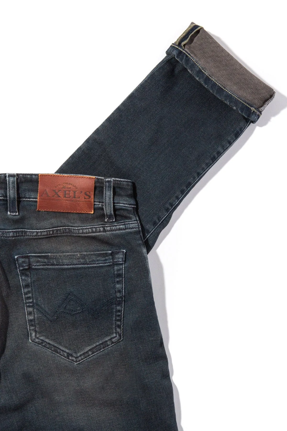 Waylon Over-Dyed Stretch Denim In Anthracite