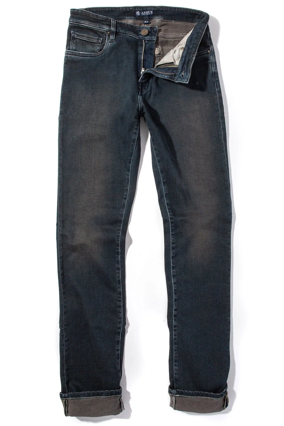Waylon Over-Dyed Stretch Denim In Anthracite