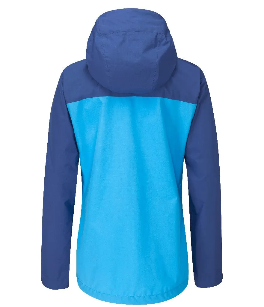 WOMEN'S DOWNPOUR ECO JACKET - NIGHTFALL BLUE/ALASKA BLUE