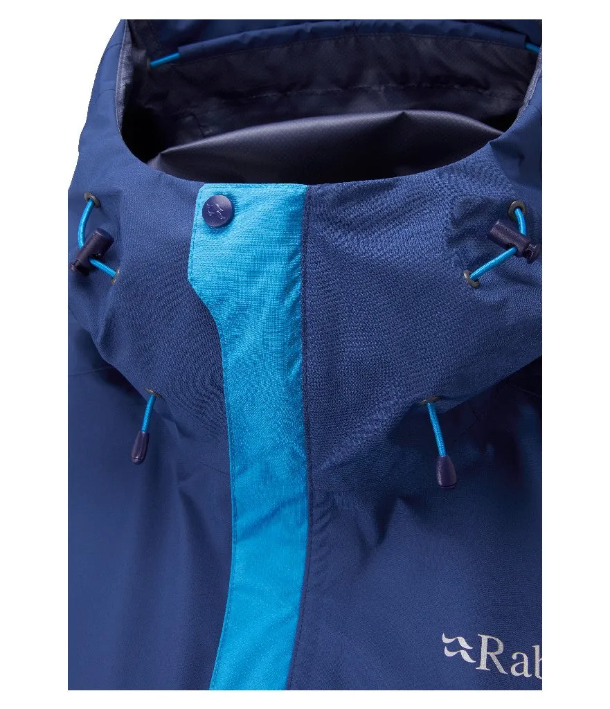 WOMEN'S DOWNPOUR ECO JACKET - NIGHTFALL BLUE/ALASKA BLUE