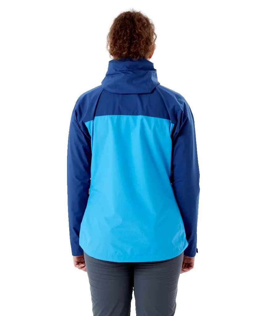 WOMEN'S DOWNPOUR ECO JACKET - NIGHTFALL BLUE/ALASKA BLUE