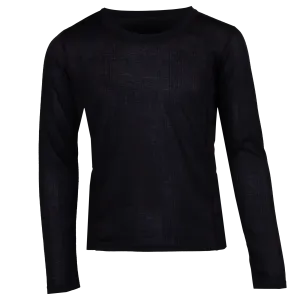 Youth Double Layer Crewneck - Black
