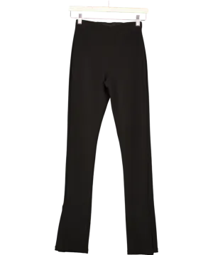ZARA Black Knit Stretch Trousers UK S