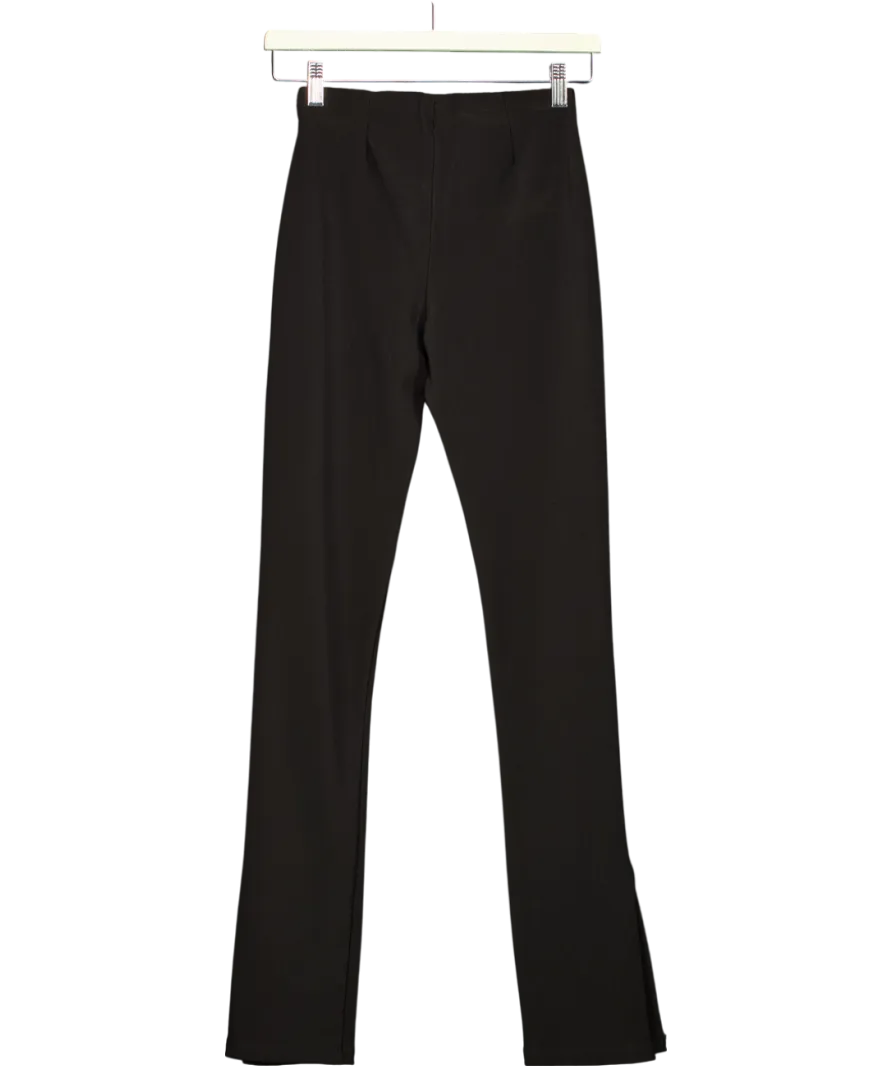 ZARA Black Knit Stretch Trousers UK S