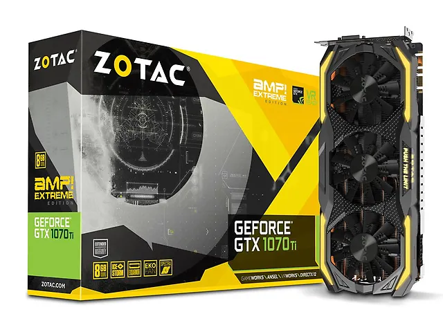Zotac Ge Force Gtx 1070 Ti Amp Extreme 8 Gb Gddr5 Pci Express